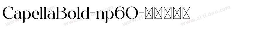 CapellaBold-np6O字体转换