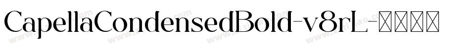 CapellaCondensedBold-v8rL字体转换