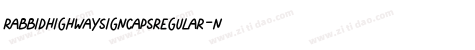 RabbidHighwaySignCapsRegular-nd4g字体转换