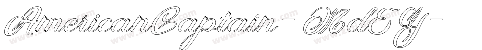 AmericanCaptain-MdEY字体转换