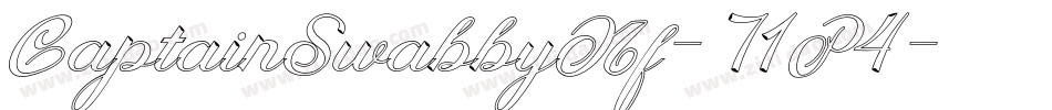 CaptainSwabbyNf-71P4字体转换