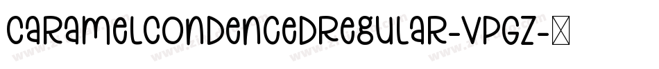 CaramelCondencedRegular-VpGz字体转换