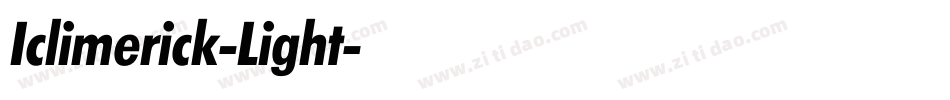 Iclimerick-Light字体转换