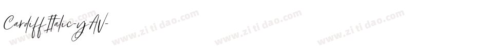 CardiffItalic-yjAV字体转换