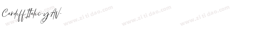 CardiffItalic-yjAV字体转换