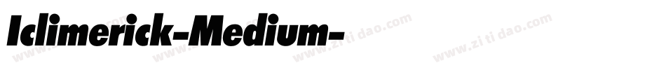 Iclimerick-Medium字体转换