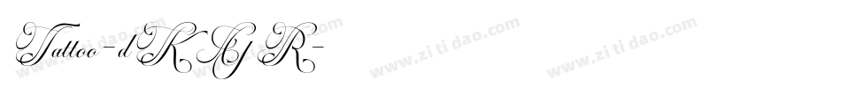 Tattoo-dKGR字体转换