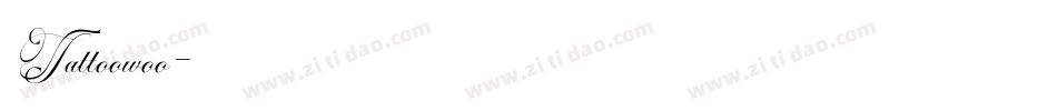 Tattoowoo字体转换