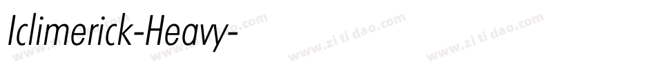 Iclimerick-Heavy字体转换