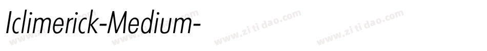 Iclimerick-Medium字体转换