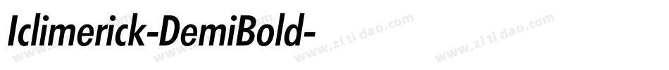Iclimerick-DemiBold字体转换