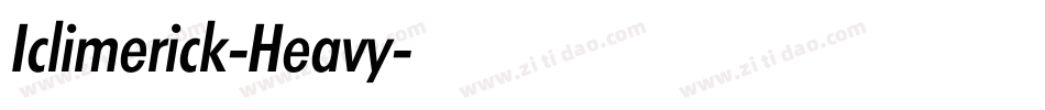 Iclimerick-Heavy字体转换