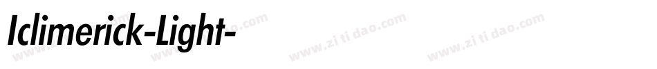 Iclimerick-Light字体转换