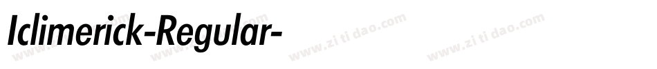 Iclimerick-Regular字体转换
