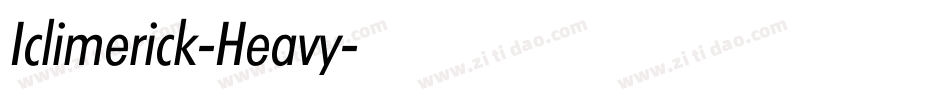 Iclimerick-Heavy字体转换