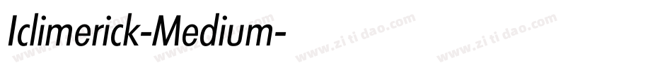 Iclimerick-Medium字体转换