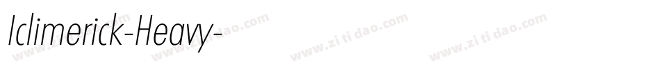 Iclimerick-Heavy字体转换