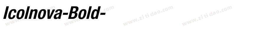 Icolnova-Bold字体转换