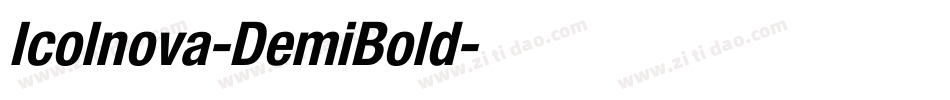 Icolnova-DemiBold字体转换