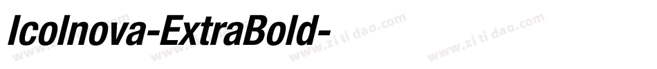 Icolnova-ExtraBold字体转换