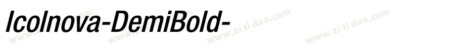 Icolnova-DemiBold字体转换