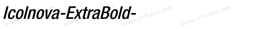 Icolnova-ExtraBold字体转换