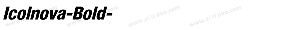 Icolnova-Bold字体转换