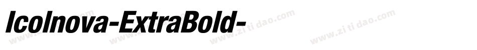 Icolnova-ExtraBold字体转换