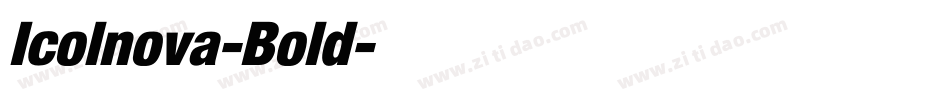 Icolnova-Bold字体转换