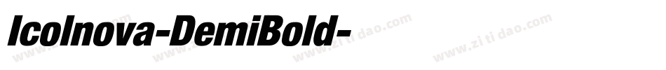 Icolnova-DemiBold字体转换