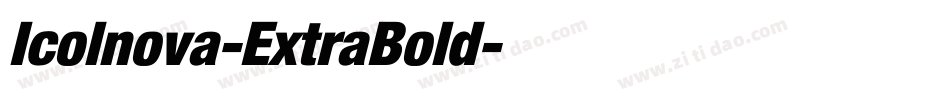Icolnova-ExtraBold字体转换