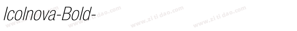 Icolnova-Bold字体转换