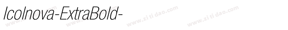 Icolnova-ExtraBold字体转换