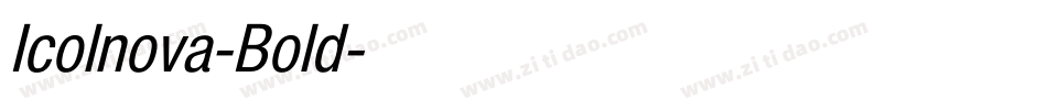 Icolnova-Bold字体转换