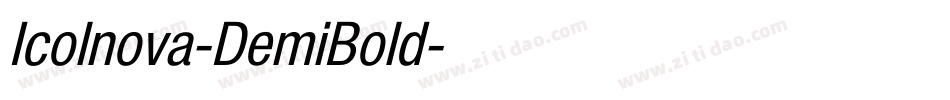 Icolnova-DemiBold字体转换