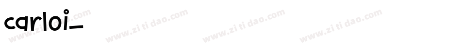 carloi字体转换