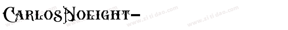 CarlosNoeight字体转换