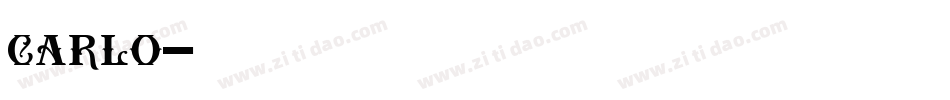 carlo字体转换