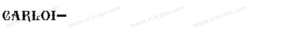 carloi字体转换