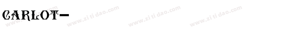 carlot字体转换