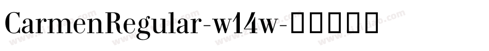CarmenRegular-w14w字体转换