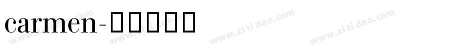 carmen字体转换
