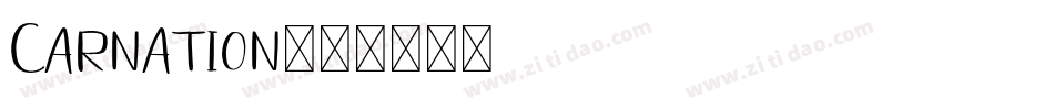 Carnation字体转换