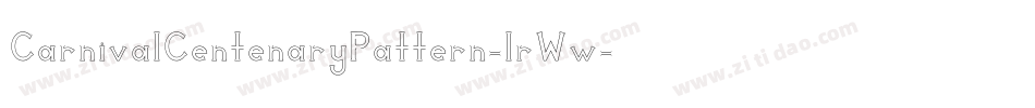 CarnivalCentenaryPattern-lrWw字体转换