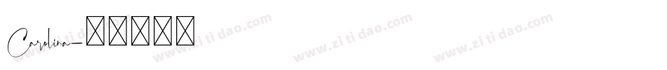 Carolina字体转换