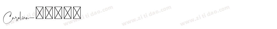 Carolina字体转换