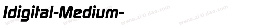 Idigital-Medium字体转换
