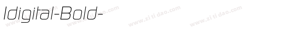 Idigital-Bold字体转换