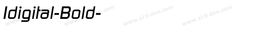 Idigital-Bold字体转换