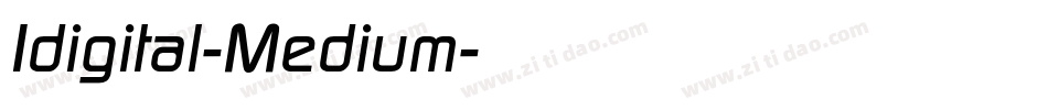 Idigital-Medium字体转换
